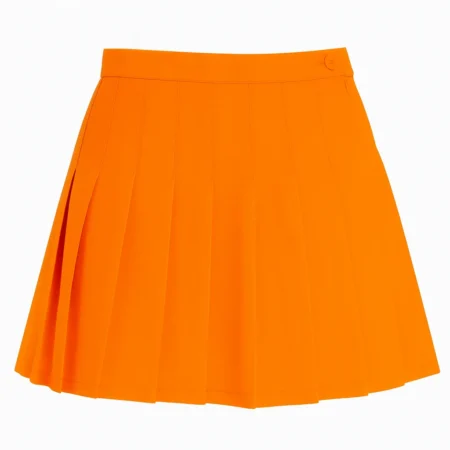 Euphoria Jules Vaughn Orange Mini Pleat Skirt