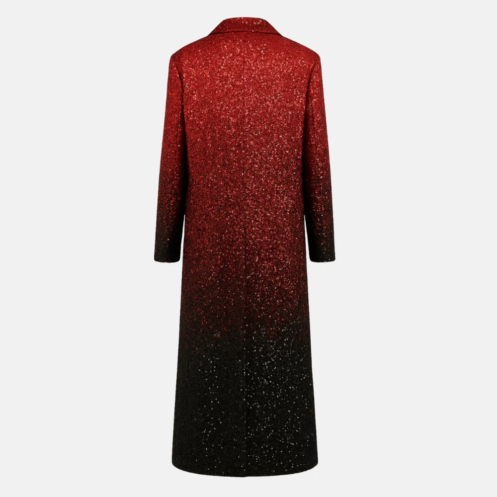 Eras Tour Taylor Swift Red Sequin Coat - Image 2