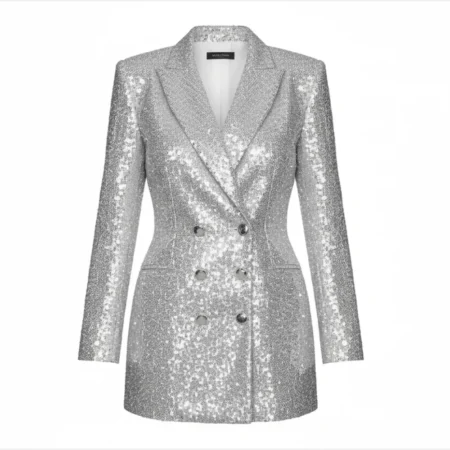 Taylor Swift Eras Tour Silver Blazer