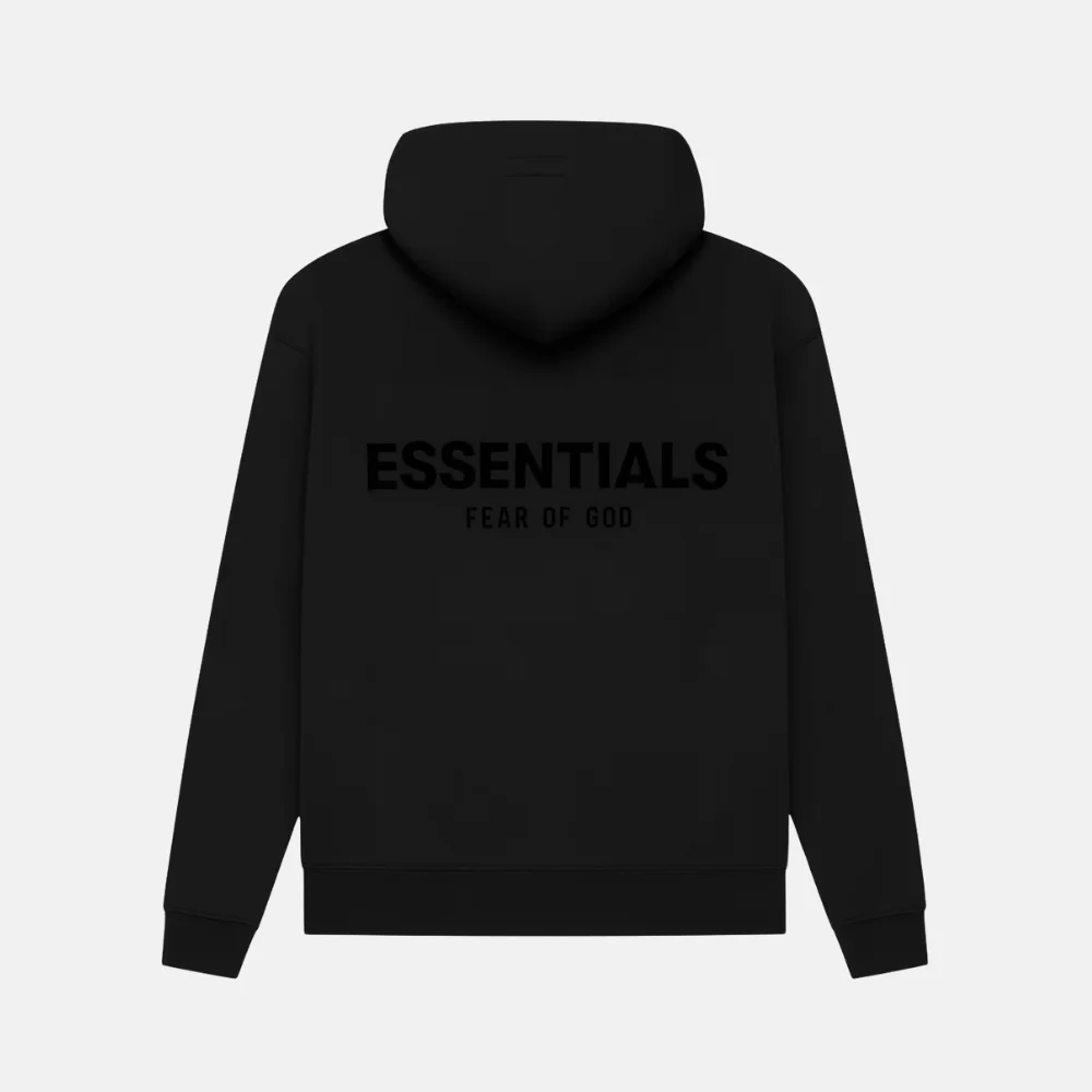 Fear of God Essentials Hoodie Black - Image 2