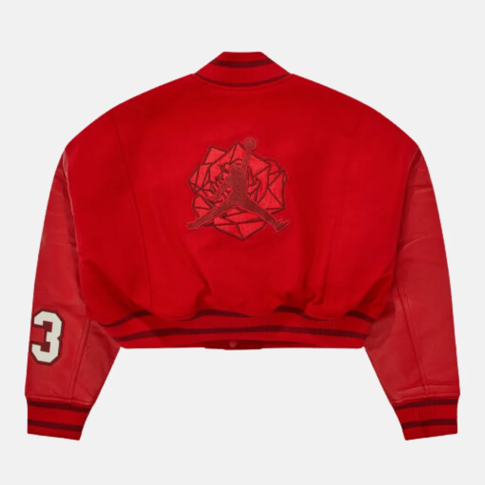 Teyana Red Varsity Jacket - Image 2