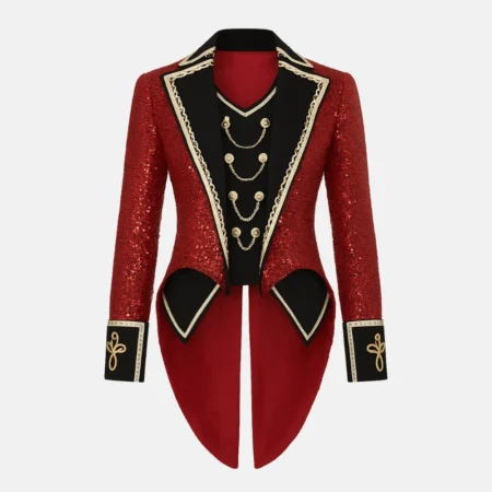 The Red Tour Taylor Swift Red Sequin Tail Coat