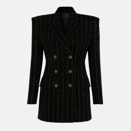 Taylor Swift Black Sequin Blazer