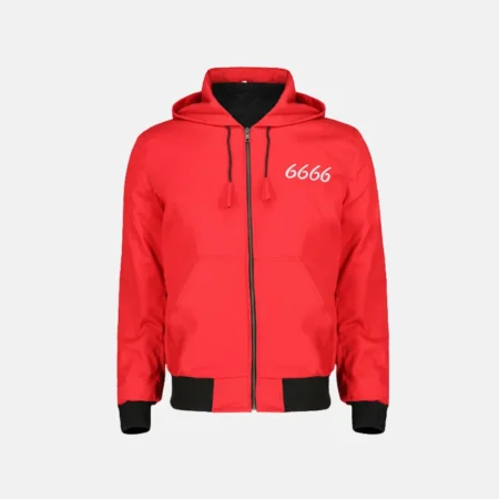 Jimmy 6666 Red Ranch Hooded Jacket