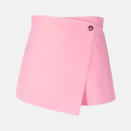 Euphoria Cassie Howard Pink Asymmetric Shorts