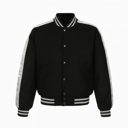 Euphoria Kat Hernandez Black and White Varsity Jacket