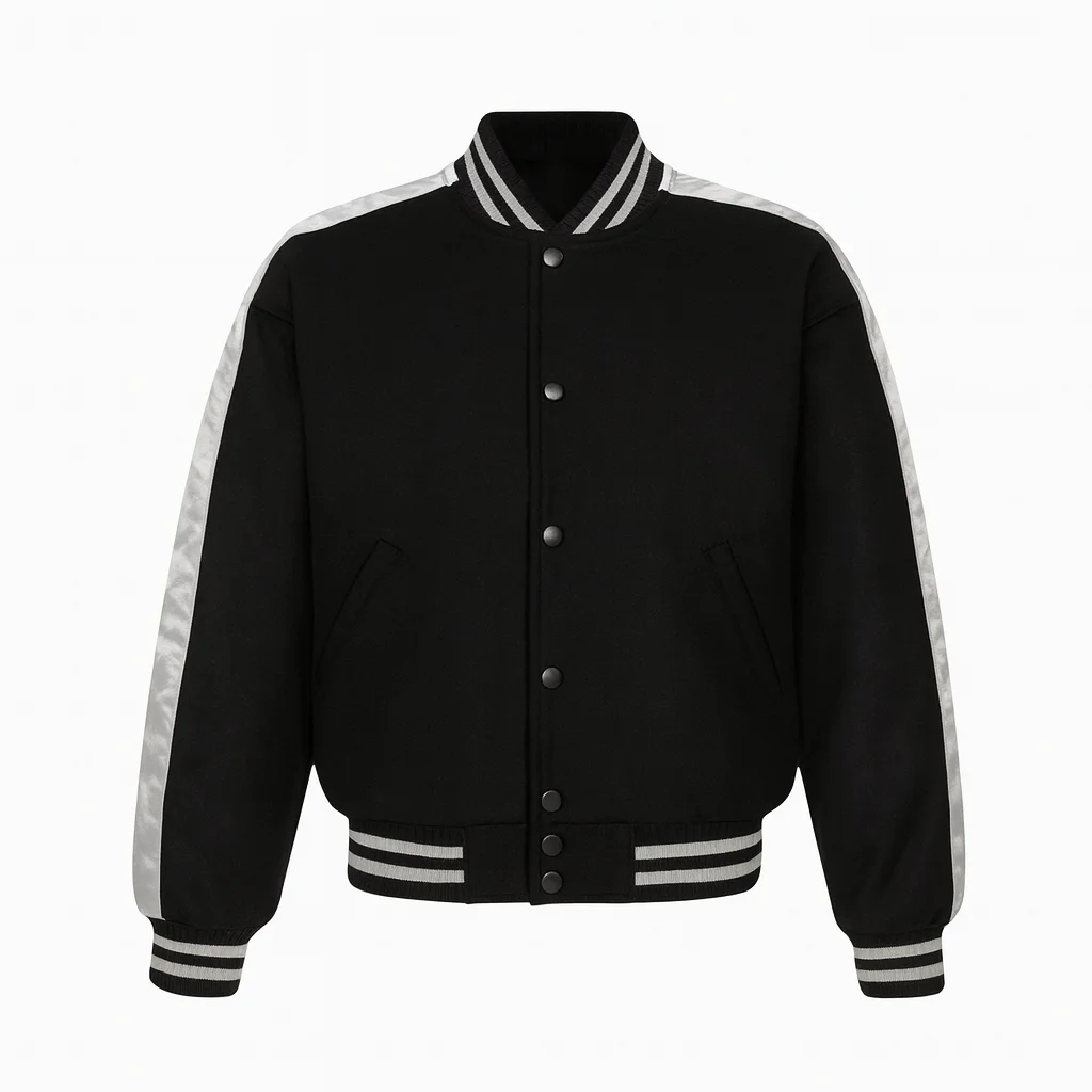 Euphoria Kat Hernandez Black and White Varsity Jacket