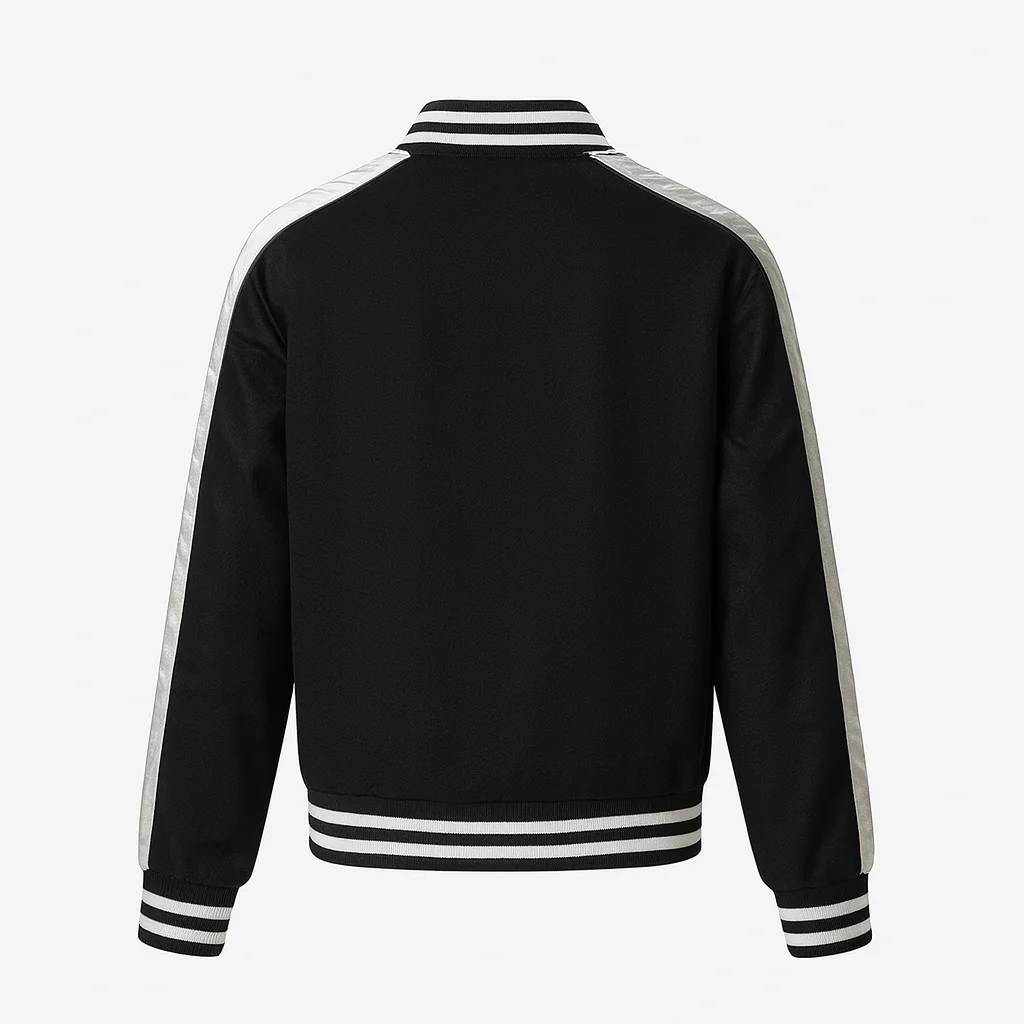 Euphoria Kat Hernandez Black and White Varsity Jacket - Image 2