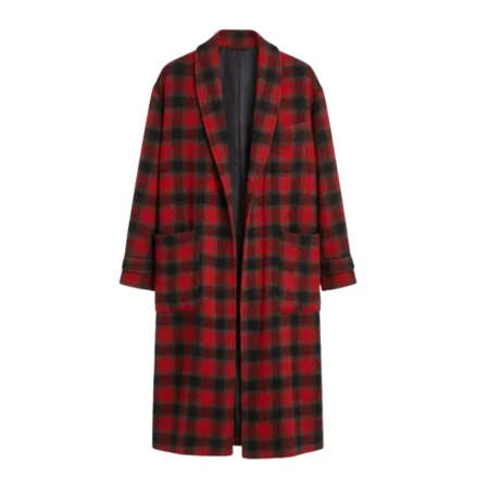 One Battle After Another Leonardo DiCaprio Plaid Coat