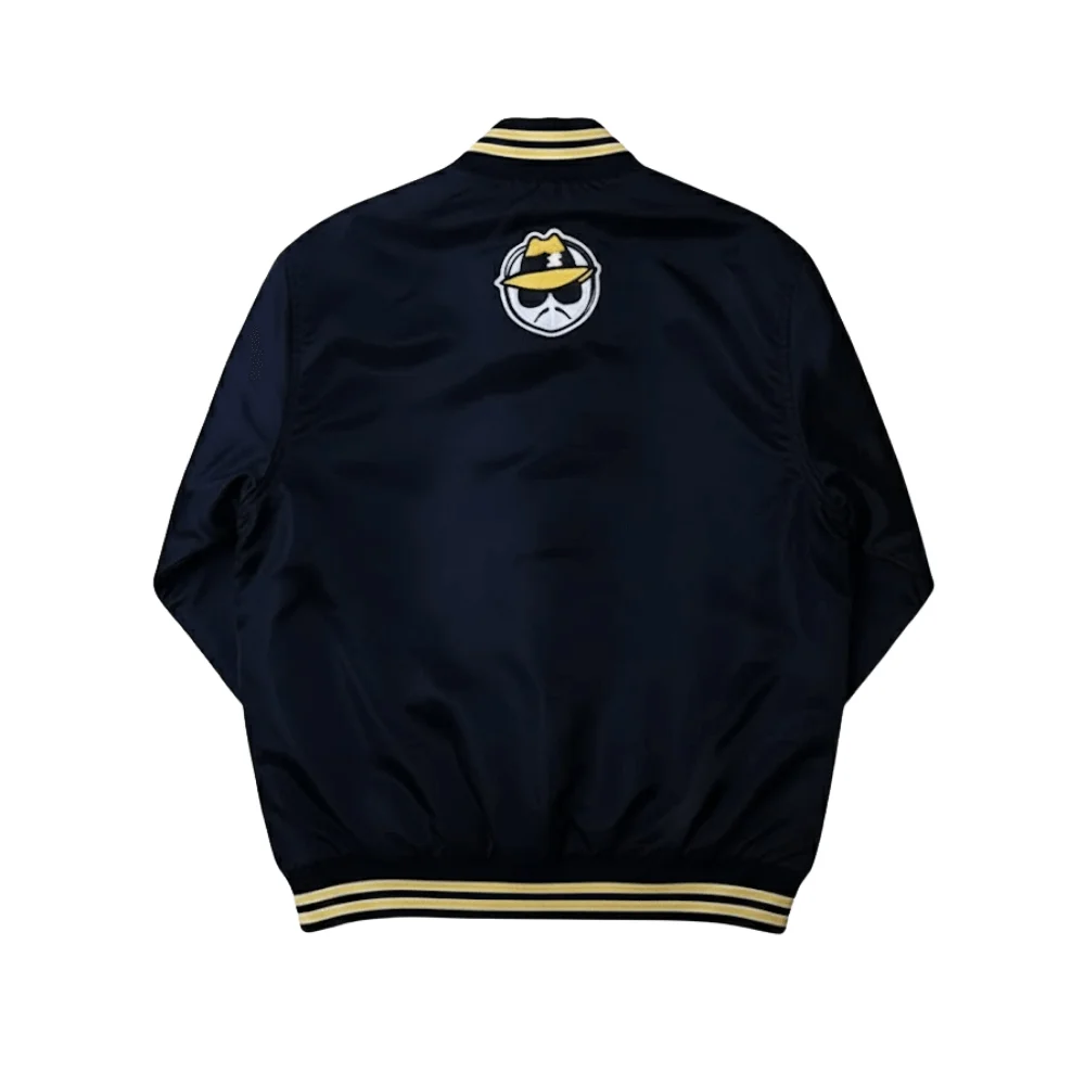 Lowrider Black Satin Varsity Jacket - Image 2